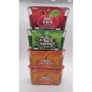 9 Glade Icy EVERGREEN FOREST Limited WINTER Spruce Pine Scented Oil Candles